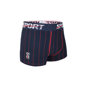 Boxer in cotone Spandex di qualità superiore da uomo lavorati a maglia a righe morbide pantaloncini alti elasticizzati traspiranti - Product Image 4