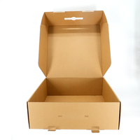 Cajas de Cartón Corrugado Plegables Resistentes y Ecológicas para Envíos, con Logotipo Personalizado Impreso, Caja para Zapatos con Asa, Venta al Por Mayor
