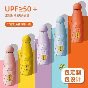 Mini Pocket Capsule Umbrella Automatic 5 Fold Sun Protection Travel Umbrella With Uv Protection For Sunny And Rainy Days - Product Image 1