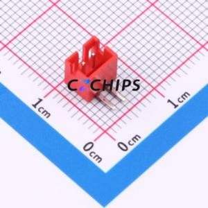 A200F1W1-2R2P12 Wire-to-Board Pin Header Bent Lead Through Hole,P=2mm Connector 1x2P 2mm Right Angle Insert PH - Product Image 1