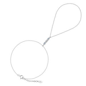APV03 Joyería <span class=keywords><strong>Esclava</strong></span>, Zirconia Cúbica 5A con Engaste <span class=keywords><strong>de</strong></span> Bisel, Pulsera <span class=keywords><strong>de</strong></span> Plata <span class=keywords><strong>de</strong></span> Ley 925 con Anillo, Lujosa y Brillante para <span class=keywords><strong>Mujer</strong></span> - Product Image 2