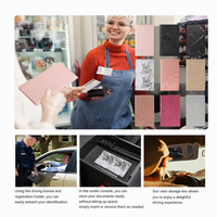 Portefeuille tendance et décontracté, personnalisé, pour cartes d'assurance et d'immatriculation de voiture, en cuir, pour hommes et femmes, très vendu