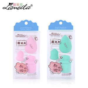 Éponges de maquillage Lamela, paquet de 3, en polyuréthane hydrophile, forme de gourde en forme de larme, pour l'application de poudre pour le visage, A787 - Product Image 3