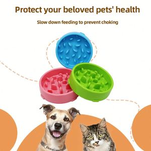 Bol d'alimentation anti-étouffement et anti-déversement pour chiens et chats – Gamelle anti-glouton pour animaux de compagnie - Product Image 2