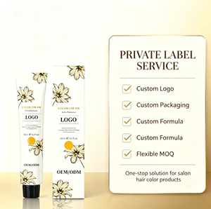 Crema de Coloración Permanente para el Cabello de Fábrica Personalizada OEM, Marca Privada, Uso en Salón, Grado Cosmético para Todo Tipo de Cabello - Product Image 1