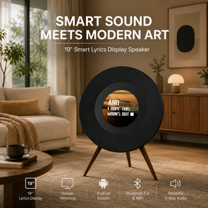 Haut-parleur Premium avec affichage des paroles et grand écran LCD, système audio à double enceinte pour la décoration moderne de la maison Fx-2 - Product Image 3