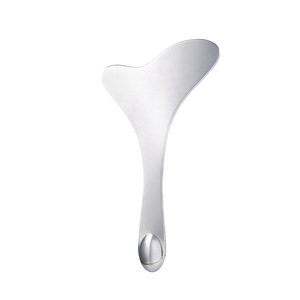 Espátula de base de acero inoxidable SS en forma de Y de doble cabezal para mezclar maquillaje, herramienta de belleza - Product Image 2
