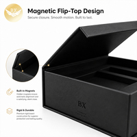 Boîte cadeau magnétique vide de luxe recyclable, logo imprimé sur mesure, emballage rigide magnétique en papier avec insert en mousse EVA