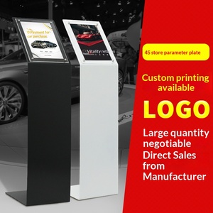 Présentoir de sol mobile en acrylique pour stand d'exposition automobile, support d'affichage pour prix de <span class=keywords><strong>voiture</strong></span> et panneaux d'informations, format A3/A4 - Product Image 2