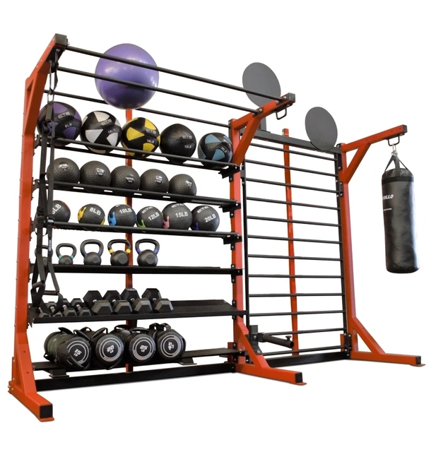 Lecheng Gym Fitness Equipment Power Multi Mass Storage Weight Plate Rack Dumbbell Rack Kettlebell Rack for Gym Room