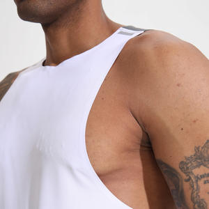 سترة رياضية للياقة البدنية للرجال سريعة الجفاف في الهواء الطلق تشغيل سلس جيرسي كرة السلة أعلى سترة تدريب رياضية - Product Image 3