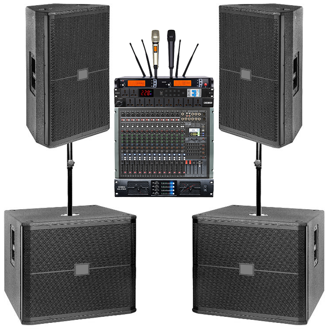 SRX715 250W Passive PA Speaker with 15-inch Woofer and 3-inch Compression Driver 2-way Bass Reflex DJ Loudspeaker