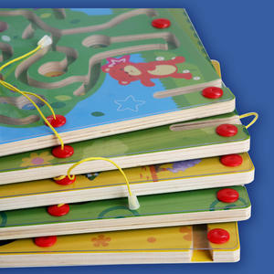 Juguete de Laberinto de Cuentas de Madera de Doble Cara, <span class=keywords><strong>Juego</strong></span> de Concentración y Pensamiento Lógico para Niños, Juguete Educativo de Madera para Niños - Product Image 5