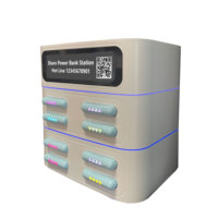 Borne de recharge de téléphones à 8 ports, distributeur automatique de batteries externes, station de location de batteries externes AC100-240V CE FCC RoHS