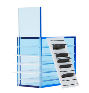 5 Layer Acrylic Eyelash Palette Box with Tray <b>Bracket</b> Storage Container for Lash Grafting Tools - Product Image 3