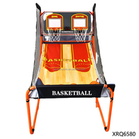 Vente chaude, jeu d'arcade de basket-ball électronique portable, pliable, réglable, à double tir, simulateur de tir