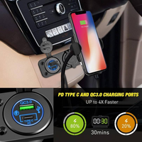 Panneau de commande marin 2 modules étanche avec chargeur USB QC3.0 PD Type-C et prise allume-cigare 12V pour VR, bateau, caravane, tout-terrain