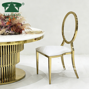 Gold Stainless Steel Frame clear Acrylic <b>Back</b> Fancy Banquet Wedding Chair Wedding - Product Image 3