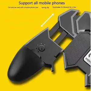 Gamepad controller di gioco Mobile per Android e IOS 6 dita trigger 2L 2R per PUBG per Fortnit e tutti i giochi di tiro