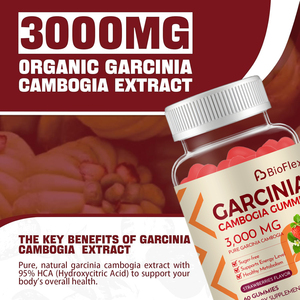 Gomitas Veganas Orgánicas de <span class=keywords><strong>Garcinia</strong></span> <span class=keywords><strong>Cambogia</strong></span> y Extracto de Café Verde de 3000 mg de Marca Privada OEM, Suplementos para la Pérdida de Peso para Adultos - Product Image 2