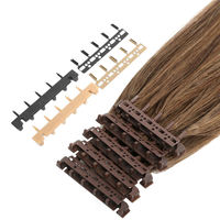 Nouvelles extensions de cheveux en plumes 6D-3 de style invisible, double trame, cuticules alignées, cheveux humains Remy vierges, vente en gros pour salons