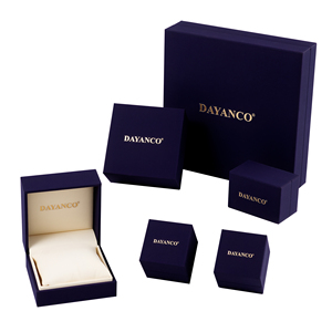 Cao cấp biểu tượng tùy chỉnh nhung da hộp đồ trang sức sang trọng hiện đại bao bì cho đám cưới nhẫn bông tai vòng đeo tay dây chuyền bangles - Product Image 5