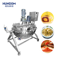 Machine de cuisson et de préparation de sauces et sirops 100L 300L 500L, chaudière à chemise chauffante électrique avec homogénéisateur à cisaillement élevé