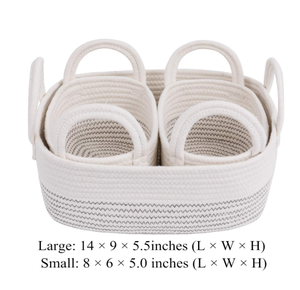 Multipurpose Rope Organizer <b>Baskets</b> for Baby <b>Toys</b> Or Shelf Organizing - Product Image 2