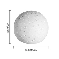 Lampes lune 3D modernes en céramique de porcelaine, personnalisables avec logo, pour chambre à coucher et décoration intérieure, vente chaude, direct usine, multi-tailles, à brancher