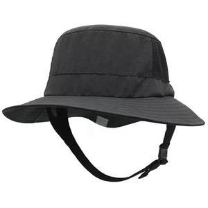 Maille de plage respirante Sun UPF50 + été ceinture de pêche en plein air menton réglable logo pêcheur Sports aquatiques chapeaux seau unisexe - Product Image 4