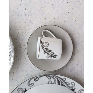 Bernardeau French Porcelain Dinnerware Sets Mix and Match Table <b>Place</b> <b>Settings</b> with Decoration - Product Image 1