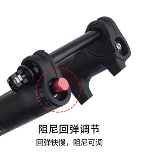 Bolany Mountain Bike Front Fork 27.5 Inch 15x110mm Thru Axle Coil Spring Damped <b>Rebound</b> Adjustment 17mm Stem - Product Image 2