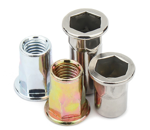 Tuerca <span class=keywords><strong>Remache</strong></span> M3 M8 Ciego Acero Inoxidable M6 Pequeño 90 Cabeza Plana Avellanada <span class=keywords><strong>Roscado</strong></span> Tubular Hexágono <span class=keywords><strong>Remache</strong></span> tuerca <span class=keywords><strong>remache</strong></span> moleteado - Product Image 4