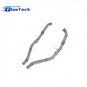 ท่อไอเสียสแตนเลส 304 แบบไหลสูง ท่อลงสแตนเลสสตีลส่วนหน้า สำหรับ Audi SQ5 3.0T ท่อหน้า - Product Image 6