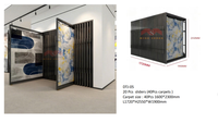 Modern Customized Large Capacity Pull Rug Holder Factory Direct Sliding Carpet Display Rack Fabric Blanket Organizer for