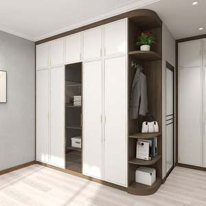 Armoire en bois moderne et élégante, réglable, pour chambre à coucher, meubles de haute qualité avec un grand espace de rangement pour le salon ou l'usage domestique - Product Image 3