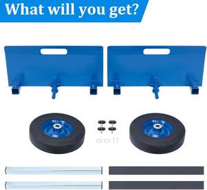 <span class=keywords><strong>Chariot</strong></span> de manutention robuste pour panneaux avec roues pleines de 10 pouces, support réglable pour le transport de plaques de plâtre, du <span class=keywords><strong>bois</strong></span>, des portes et du verre - Product Image 4