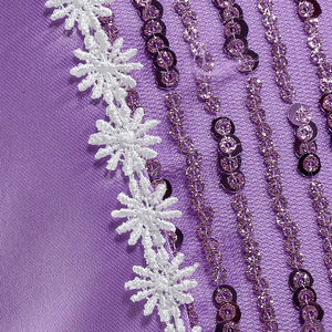 Vestito <span class=keywords><strong>da</strong></span> principessa con Costume <span class=keywords><strong>da</strong></span> principessa viola per ragazze con fantasia <span class=keywords><strong>film</strong></span> per feste di compleanno - Product Image 6