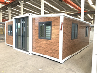 Villa isolée de 40 pieds 20 pieds Maison préfabriquée en conteneur extensible Maison mobile préfabriquée étanche 2 3 4 5 Bedroom