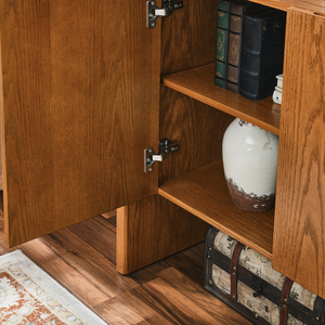 Walnut-colored <b>Sideboard</b> Buffet <b>Cabinet</b> with Storage for Entryway Living Room <b>Kitchen</b> - Product Image 6