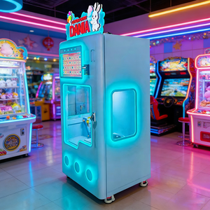 Machine distributrice automatique de barbe à papa commerciale certifiée CE RoHS UE, personnalisable, pour les entreprises - Product Image 2