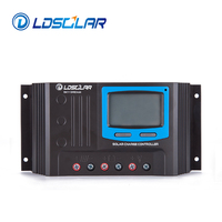 Contrôleur de charge solaire LDSOLAR série SD, modèle SD4830S, PWM 30A 24V/48V, automatique avec affichage du courant