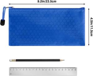 Budget-Friendly Document Storage Bag Versatile Pencil Case PVC <b>Plastic</b> <b>Mesh</b> Zipper Pouch Travel Essentials Organizer for Makeup - Product Image 2