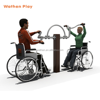 Équipement de fitness extérieur en acier galvanisé de haute qualité pour personnes handicapées, entraînement en fauteuil roulant, résistant et durable