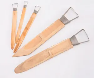 Herramientas de cerámica hechas a mano para adultos, herramienta de textura de arcilla, 5 unidades