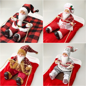 Vêtements de Noël pour chien, costume amusant de Père Noël monté sur un renne, tenue de Noël pour animal de compagnie, vêtements d'hiver ajustables pour chien, vêtements pour <span class=keywords><strong>chiot</strong></span> de grande taille - Product Image 5