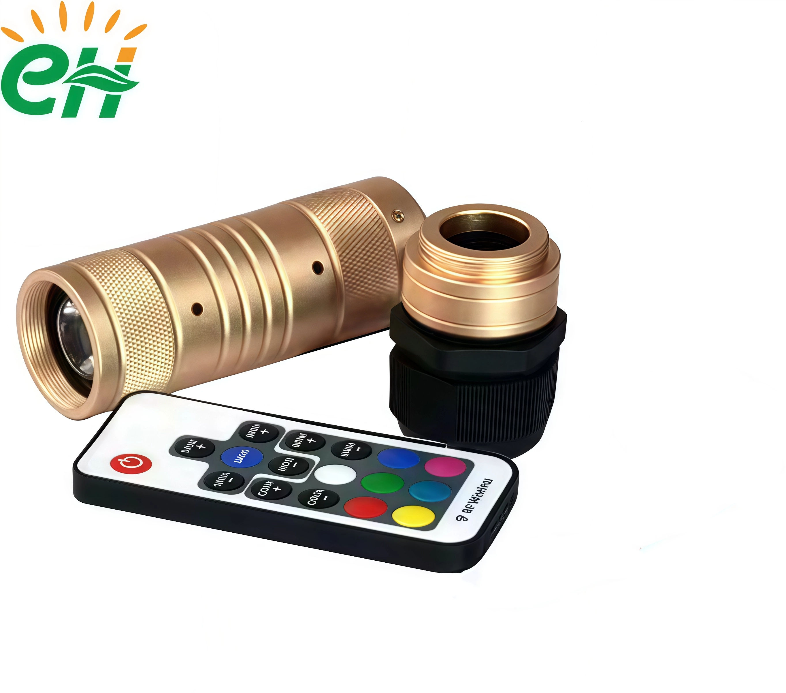 LG-7W-RF-J Corps doré 7W Contrôle RF