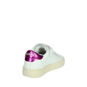 Sun68 Zapatillas para niña, color blanco, fucsia, cierre de velcro, zapatos informales - Product Image 3