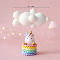Arc-en-ciel licorne gâteau Topper anniversaire gâteau ornement fille licorne bébé douche 1er anniversaire fête enfant gâteau Dessert baptême cadeau