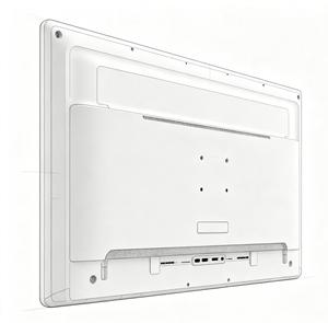 Service de pièces en plastique ABS moulées par injection sur mesure avec cylindre central et trous de fixation en couleur vert menthe - Product Image 6